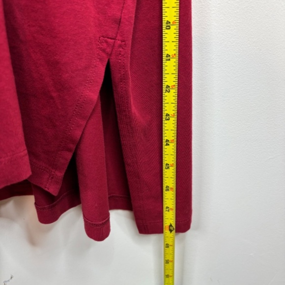 Universal Standard Tesino Midi Dress 32 Long Sleeve Stretch Jersey V Neck Red - Picture 9 of 13